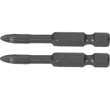 Бита для заворачивания KRAFTOOL X-DRIVE PZ2 торсионные кованые, обточенные, 50мм, 2шт. 26123-2-50-2