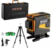 Лазерный уровень DEKO DKLL12PG1 360/3 SET 2 PREMIUM со штативом 1,2 м 065-0235-1