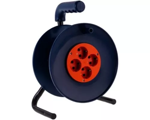 Катушка GLANZEN EL-00-240Z без провода 4 гнезда, с заземлением, Ф240мм Катушка GLANZEN EL-00-240Z без провода 4 гнезда, с заземлением, Ф240мм