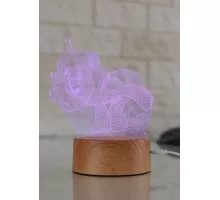 Светильник—ночник настольный GLANZEN RPD-3D-RGB-PONY светодиодный