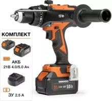 Дрель-шуруповерт аккумуляторная DAEWOO DAA 7521Li SET ударная