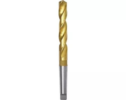 Сверло по металлу ПрофОснастка №2126 Эксперт D 23,5 мм Конус Морзе 3 HSS M2 TIN (6542)/118° din 345 [30205126]