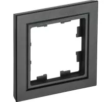 Рамка IEK BRITE РУ-1 1-м черная BR-M12-K02