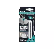 Сверло по стеклу и керамике METALLICA Optima, 6х72 мм твердосплавное 2-кромки, круглый хвостовик 907337