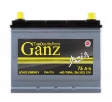 Аккумулятор GANZ ASIA 75 A/ч обратная R+ 260x175x225 EN640 A GAA750