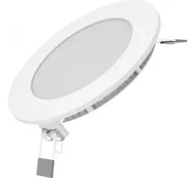 Потолочный светодиодный светильник GAUSS Slim круг 6w 360lm 3000k 939111106
