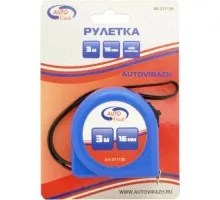 Рулетка измерительная AUTOVIRAZH AV-271130 3 м х 16 мм