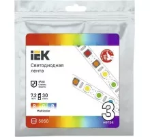 Лента светодиодная IEK LSR-5050RGB30 7,2w 12В IP20 (3 м) LSR2-3-030-20-3-03