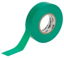 Изолента Kranz KR-09-2803 ПВХ профессиональная 0,18х19 мм х20 м, зеленая