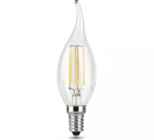 Лампа светодиодная GAUSS Свеча filament на ветру 7w 580lm 4100к е14 led 104801207