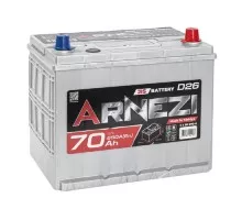Аккумулятор ARNEZI JIS SMF 70 A/ч обратная R(+) 260x170x225 D26 EN 650 A E1300700