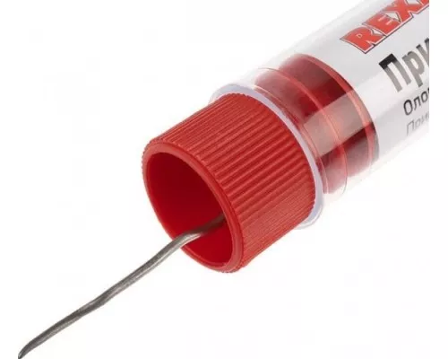 Припой REXANT ПР3093 без канифоли пос-61, 10г, 1мм, (олово 61%, свинец [09-3093]