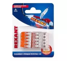 Клемма REXANT СМК 221-415 универсальная компактная 5-прoводная до 4,0 мм² 5  06-0215-A5