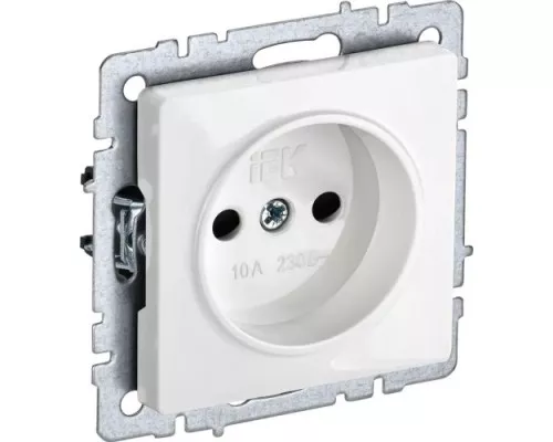 Розетка IEK BRITE РС10-1-0 10а без защ. шторок [BR-R10-10-K01]