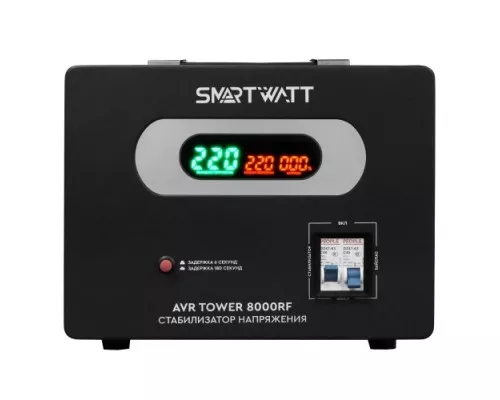 Стабилизатор напряжения однофазный SMARTWATT AVR TOWER  8000RF напольный [AVR TOWER 8000RF]