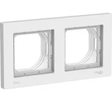 Рамка Systeme Electric AtlasDesign 2-м Aqua ip44 белая ATN440102 ATN440102
