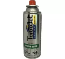 Газовый баллон TurboJet TJ520PBC зимний, цанговое соединение однораз. 220 г, 520 мл