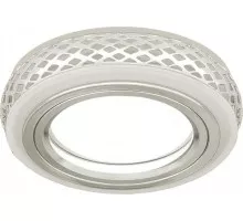 Светильник точечный GAUSS BL142P набор 3w + лампа mr16 6,5w 470lm 3000k gu5.3 led