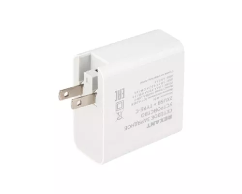 Зарядное устройство REXANT 18-2214 сетевое для iPhone/iPad 2xUSB+2xUSB Type-C