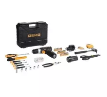 Дрель-шуруповерт аккумуляторная DEKO GCD12DU3 + набор  инструментов 104 шт. (063-4133) 063-4133