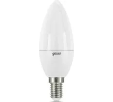 Лампа светодиодная GAUSS Свеча 7w 560lm 3000к е14 диммируемая led 103101107-D