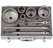 Набор буровых коронок SDS-plus/SDS-MAX ЗУБР ПРОФЕССИОНАЛ с оснасткой, d=33, 50, 68, 82, 100 29185-H10