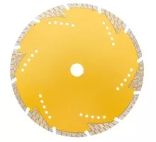 Алмазный диск отрезной Kranz 230х22,2x10мм Turbo сегментный с защитными секторами KR-90-0108