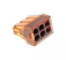 Экспресс-клемма REXANT СМК 773-606 с пастой, 6-проводная 0,75-4 мм² (50шт/уп) 07-5276
