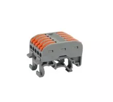 Клемма проходная REXANT СМК 222-425D 5-полюсная, на DIN-рейку (0,08-4 мм²), 20шт 07-5236