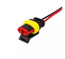 Разъем гнездо автомобильный REXANT 16-0312-9 ( уп. 10 штук ) DJ7021-1.5-21 с проводом 20см 16-0312-9