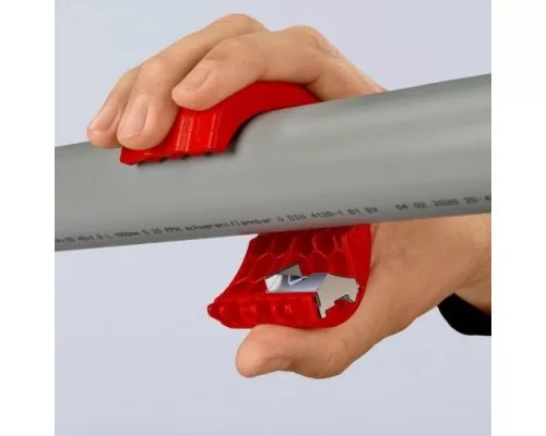 Труборез ручной KNIPEX 20 - 50 мм для пластиковых труб и уплотнительных втулок [KN-902210BK]