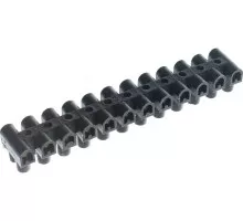 Клеммная колодка REXANT 07-5004-2 ( уп. 10 штук ) винтовая КВ- 4 (1,5-4 мм²), ток 3A, черная (ЗВИ) 07-5004-2