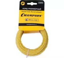Леска триммерная CHAMPION C7079 square twist 2.4мм *15м витой квадрат