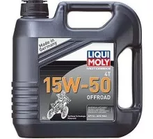 Масло для мотоциклов LIQUI MOLY SAE 15W50 Motorbike 4T Offroad 4 л 3058 синтетическое 3058