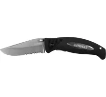 Нож складной STAYER PROFI серрейторная заточка, 47623 47623