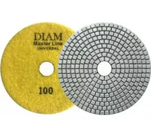 Алмазная тарелка на липучке DIAM АГШК 100*2,5 №100 Master Line Universal (сухая/мокрая) 000624