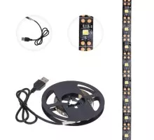 Лента светодиодная LAMPER  141-2001 5B, SMD2835, 4,8Bт/м, 60LED/м, 6500К, 8мм/2м, USB