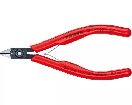 Бокорезы диагональные для электроники KNIPEX 7502125 125 мм [KN-7502125]