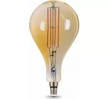 Лампа светодиодная GAUSS A160 filament а160 8w 780lm 2400к е27 golden straight l 149802008