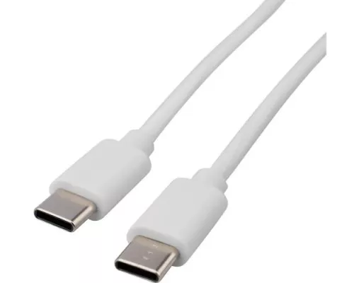 Кабель REXANT 18-1830 Type-C-Type-C, 3A, 45Вт, 1м, ПВХ, белый, Power Del Кабель REXANT 18-1830 Type-C-Type-C, 3A, 45Вт, 1м, ПВХ, белый, Power Del