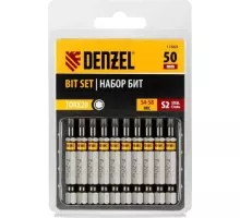 Набор бит Denzel TORX 20х50 сталь s2, шестигранный профиль, 10 шт. 11669