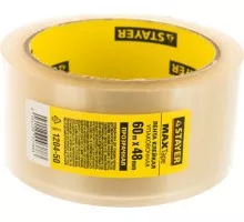 Скотч STAYER Max Tape клейкая лента, прозрачная, 48ммх60м 1204-50