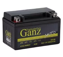 Аккумулятор GANZ AGM мото 10 A/ч прямая 150x86x93 CCA230 A GTZ10S GN1210