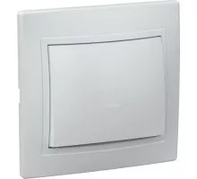 Выключатель проходной IEK Кварта ВСп10-1-0-КБ 1-клавишный 10А IP20 белый EVK12-K01-10-DM