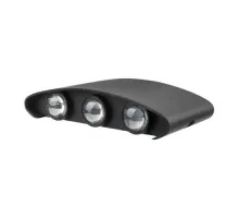 Потолочный светодиодный светильник REXANT 610-010 Стар Вей 1,5 х6 Вт LED, черный