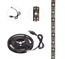Лента светодиодная LAMPER  141-2004 5B, SMD2835, 4,8Bт/м, 60LED/м, 2700К, 8мм/3м, USB