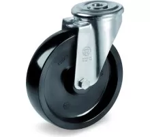 Колесо из термостойкой смолы TELLURE ROTA 676101 серия 67, d-80 мм, до 300 °C, поворот, под М12 мм 8007554061107