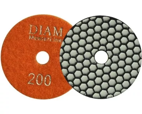 Алмазная тарелка на липучке DIAM АГШК 100*2,0 №200 Master Line (сухая) [000567]