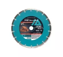 Алмазный диск для резки бетона METALLICA Optima 230x22,2 мм, H=7 мм сегментный без уп. 900109