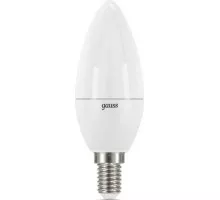 Лампа светодиодная GAUSS Свеча 7w 520lm 3000к e14 шаг. диммирование led 103101107-S